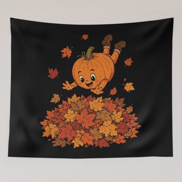 Item preview, Pumpkin Dive in Fall Leaves Funny Autumn Halloween designed and sold by will freed18.