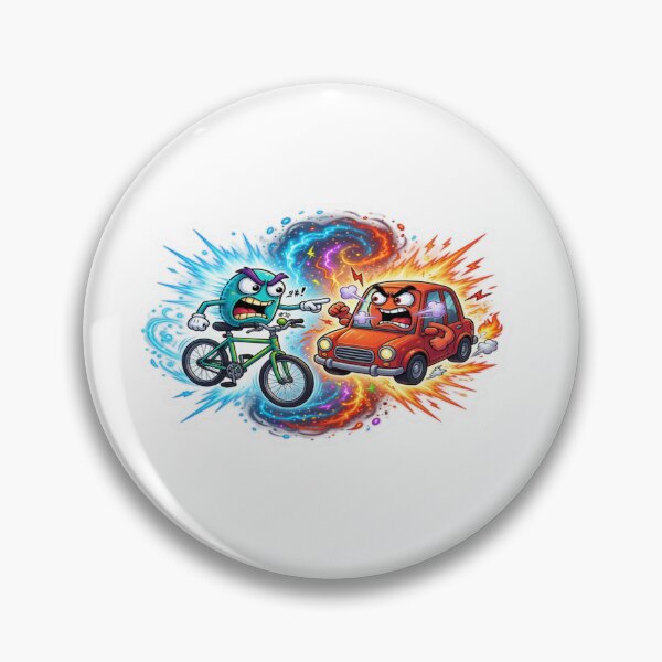 Item preview, Bicycle Car Road Rivalry designed and sold by Imaginarium of Chaos falcon88 .