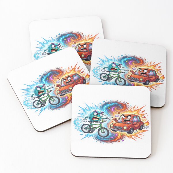 Item preview, Bicycle Car Road Rivalry designed and sold by Imaginarium of Chaos falcon88 .