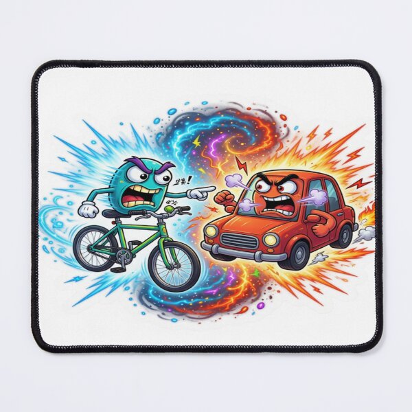 Item preview, Bicycle Car Road Rivalry designed and sold by Imaginarium of Chaos falcon88 .