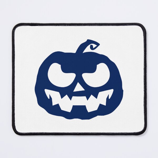 Item preview, Navy Blue Jack O Lantern Halloween Pumpkin Graphic designed and sold by pattern-archive.