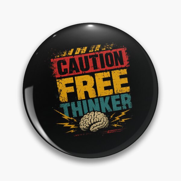 Item preview, I'm A Caution Free Thinker Independent Thought Intellectual Philosophy designed and sold by SkeletonsDanger.