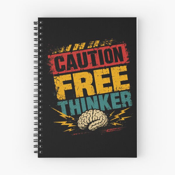 Item preview, I'm A Caution Free Thinker Independent Thought Intellectual Philosophy designed and sold by SkeletonsDanger.