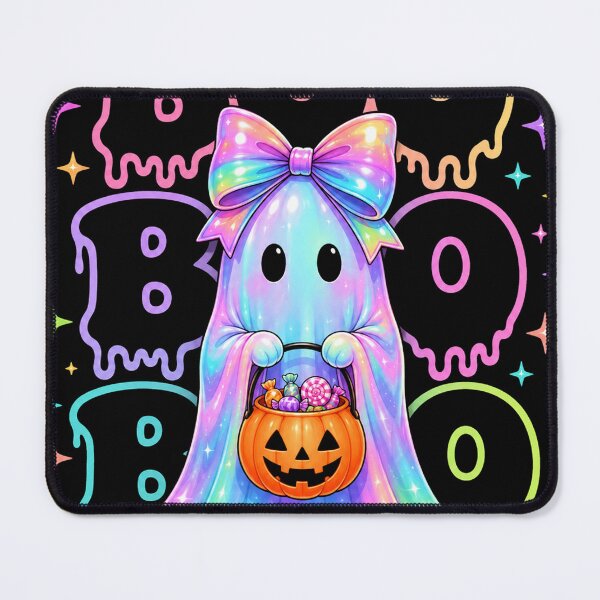 Item preview, Colorful Boo Ghost with Bow Cute Halloween Trick or Treat designed and sold by will freed18.