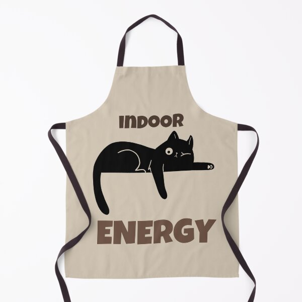 Item preview, Lazy Black Cat Retro Minimalist Design - Indoor Energy  designed and sold by No Excuses Supply.