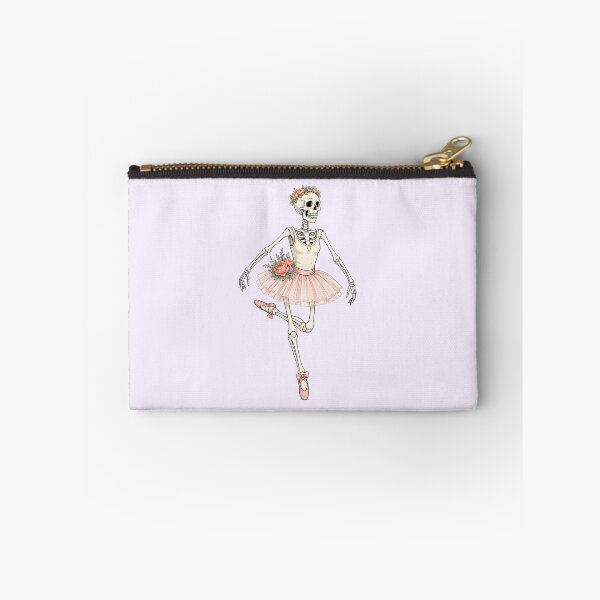 Item preview, Funny Skeleton Ballerina with Flowers – Dancing Bones designed and sold by SweetLilith.