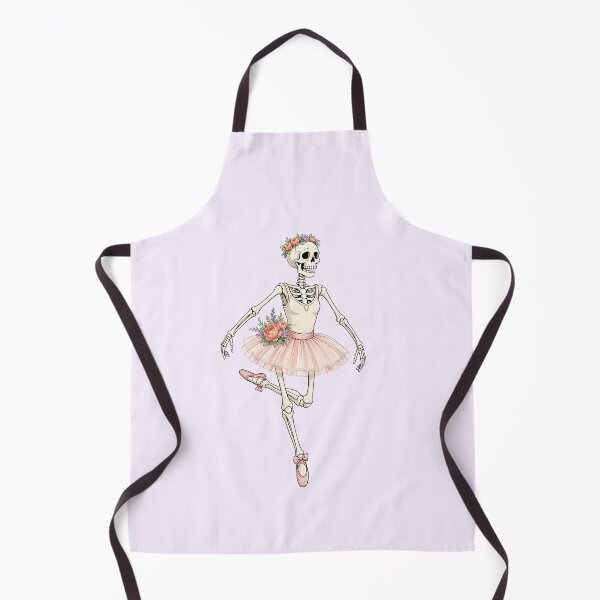 Item preview, Funny Skeleton Ballerina with Flowers – Dancing Bones designed and sold by SweetLilith.