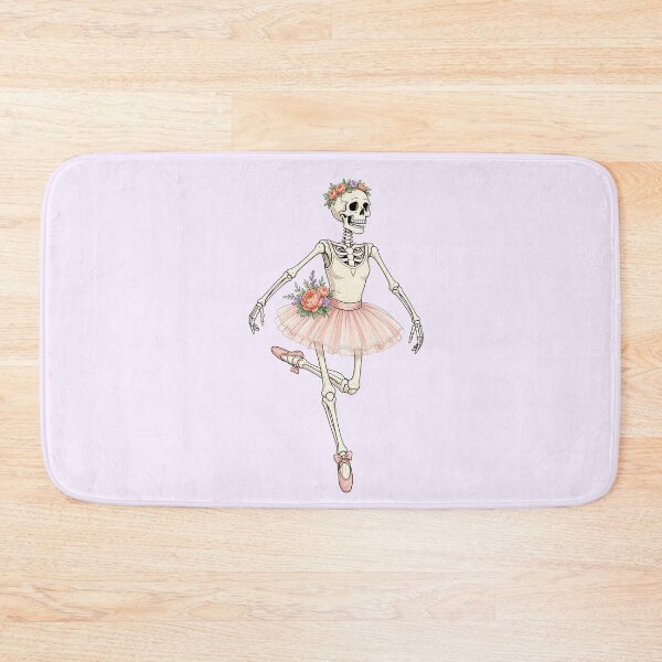 Item preview, Funny Skeleton Ballerina with Flowers – Dancing Bones designed and sold by SweetLilith.