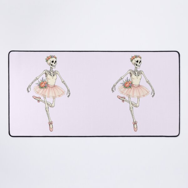 Item preview, Funny Skeleton Ballerina with Flowers – Dancing Bones designed and sold by SweetLilith.