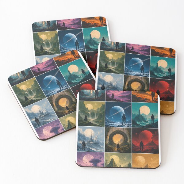 Item preview, 12 Worlds Sci Fi Art designed and sold by NordenPosters.
