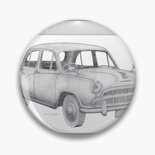 Item preview, Morris Oxford Series 3 4 Door Saloon Hand-drawn designed and sold by Classic Car Art Drawings.