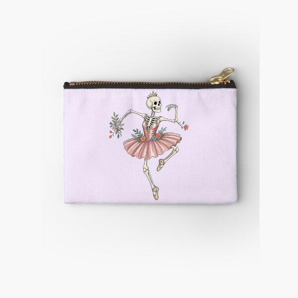 Item preview, Funny Skeleton Ballerina with Flowers – Dancing Bones designed and sold by SweetLilith.