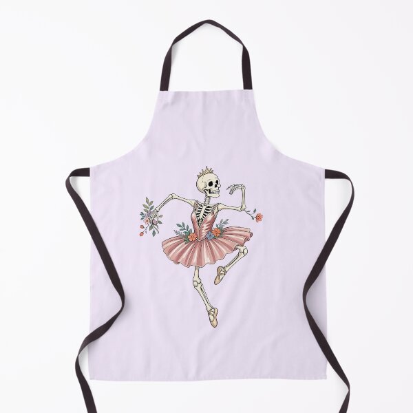 Item preview, Funny Skeleton Ballerina with Flowers – Dancing Bones designed and sold by SweetLilith.