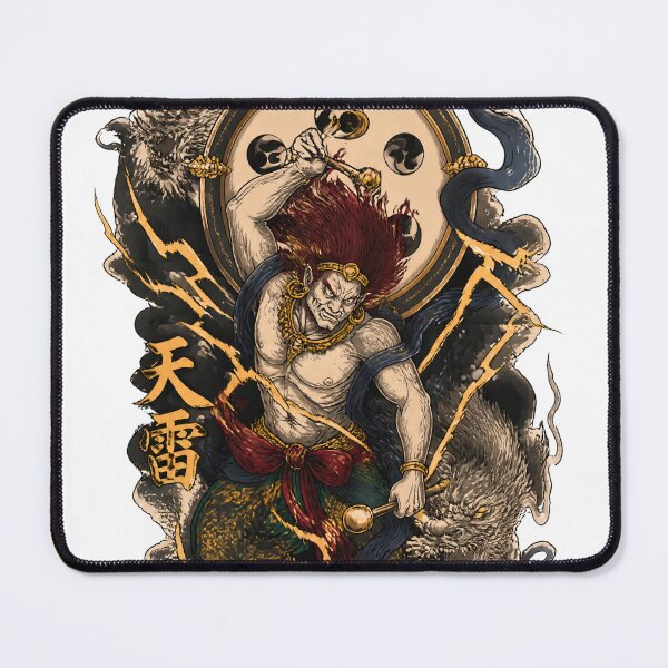 Item preview, Raijin – Divine Tempest | Japanese Thunder God Art designed and sold by kaxymax.