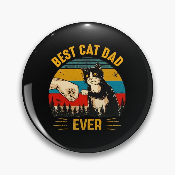 Item preview, Best Cat Dad Ever Retro Sunset Design designed and sold by Dmo3HarkoArt.