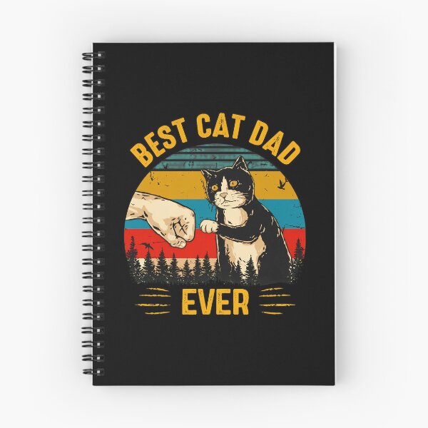 Item preview, Best Cat Dad Ever Retro Sunset Design designed and sold by Dmo3HarkoArt.