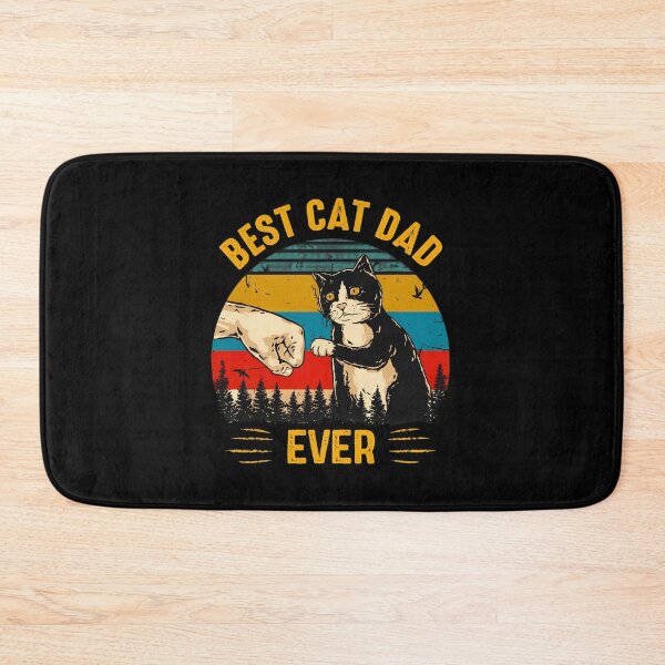 Item preview, Best Cat Dad Ever Retro Sunset Design designed and sold by Dmo3HarkoArt.