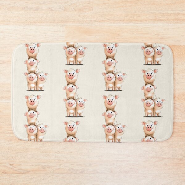 Item preview, NOSEY PIG ' Pinky Pigs! ' By Shirley MacArthur designed and sold by Shirley MacArthur Art.