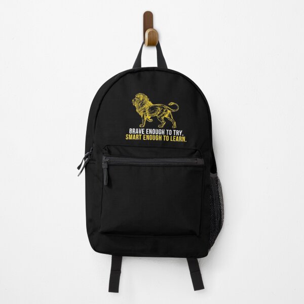 Item preview, Brave Enough To Try Smart Enough To Learn Empowerment T-Shirt Lion Gift Courage Tee designed and sold by TongTang.