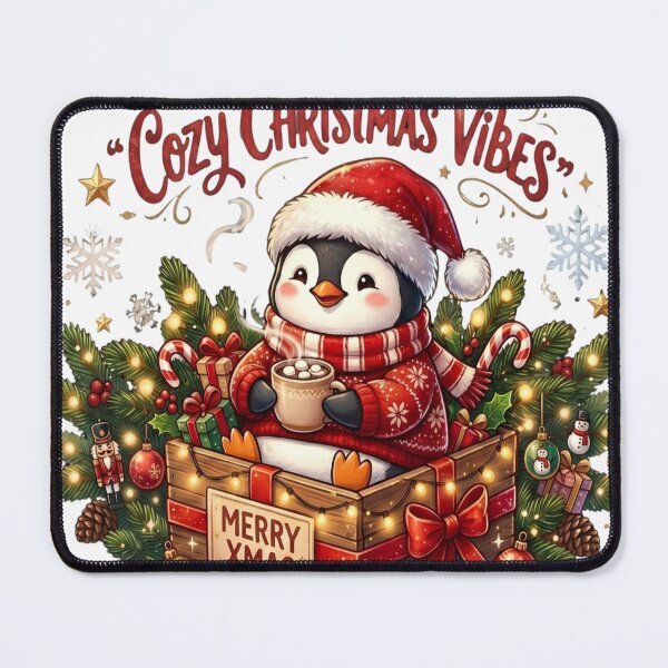 Item preview, Cozy Christmas Vibes – Cute Penguin Holiday designed and sold by abdlhakim taoufik.