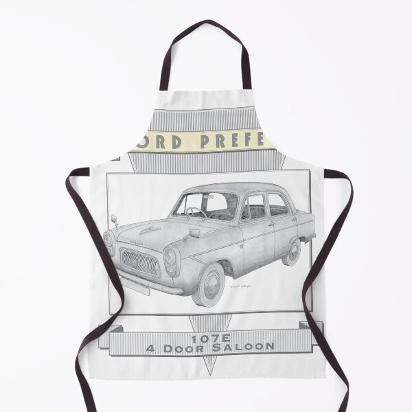 Item preview, Ford Prefect 107E 4 Door Saloon Hand-drawn designed and sold by Classic Car Art Drawings.