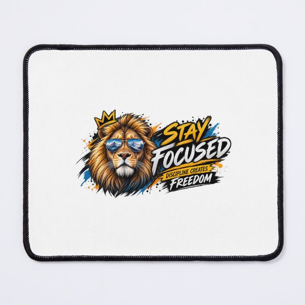 Item preview, Stay Focused Discipline Creates Freedom - Lion King Motivation designed and sold by Noah-Gallery.