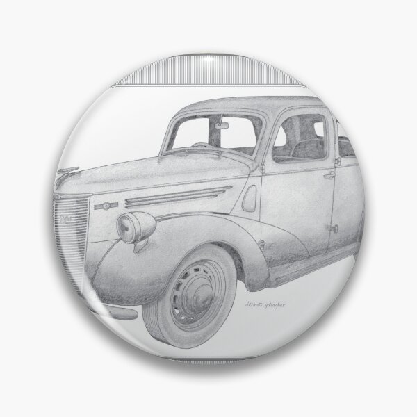 Item preview, Ford Prefect E93A 4 Door Saloon Hand-drawn designed and sold by Classic Car Art Drawings.