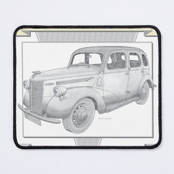 Item preview, Ford Prefect E93A 4 Door Saloon Hand-drawn designed and sold by Classic Car Art Drawings.