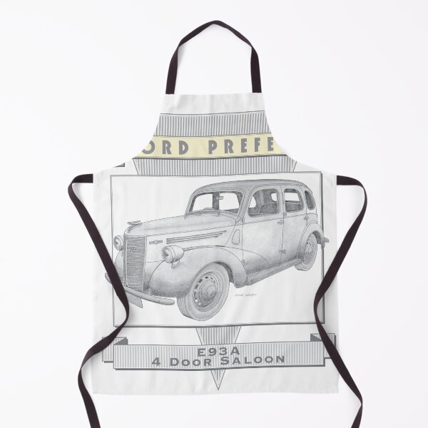 Item preview, Ford Prefect E93A 4 Door Saloon Hand-drawn designed and sold by Classic Car Art Drawings.