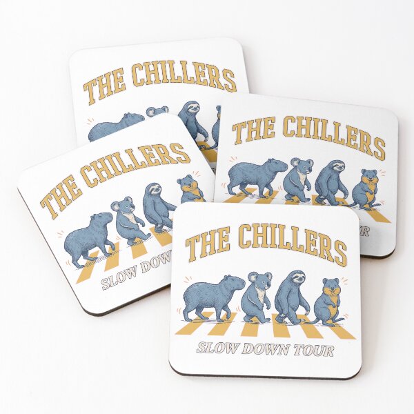 Item preview, The Chillers Slow Down Tour Funny Animal Crosswalk Retro T-Shirt Design designed and sold by KIDEnia.