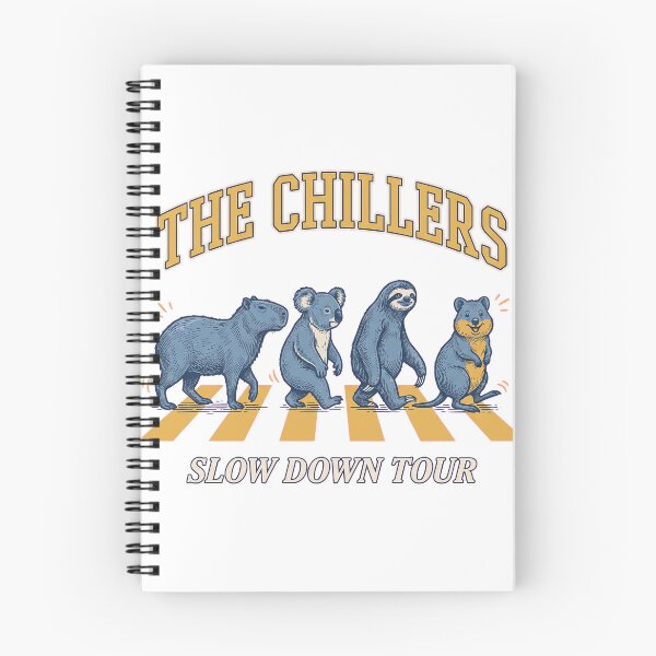 Item preview, The Chillers Slow Down Tour Funny Animal Crosswalk Retro T-Shirt Design designed and sold by KIDEnia.