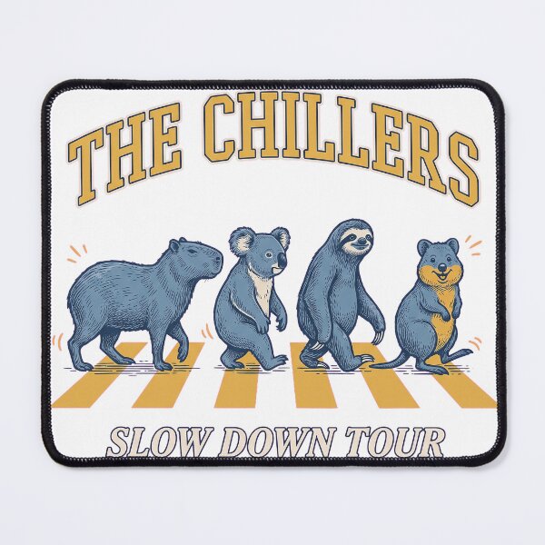 Item preview, The Chillers Slow Down Tour Funny Animal Crosswalk Retro T-Shirt Design designed and sold by KIDEnia.