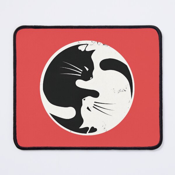 Item preview, Cat Yin Yang Balance Harmony Symbol Art designed and sold by Dmo3HarkoArt.