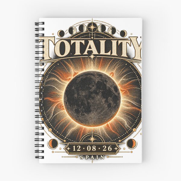 Item preview, Totality Spain 2026 – Vintage Total Solar Eclipse Astronomy designed and sold by ChicClicker.