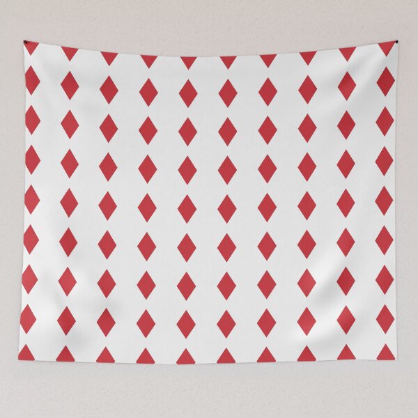 Item preview, Retro Red Diamond Minimalist Mid Century Modern Art designed and sold by GemsAnatomy.