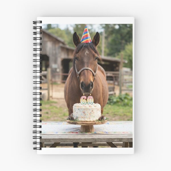 Item preview, Horse 60th birthday cute adorable cake party baby kawaii designed and sold by CheeseBlueprint.