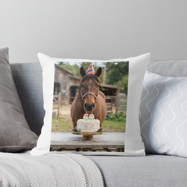 Item preview, Horse 60th birthday cute adorable cake party baby kawaii designed and sold by CheeseBlueprint.