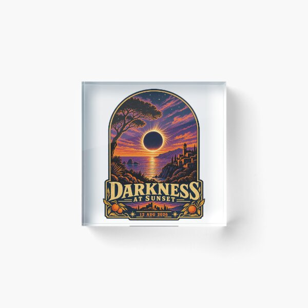 Item preview, Darkness at Sunset – Spain Total Solar Eclipse August 12 2026 designed and sold by ChicClicker.