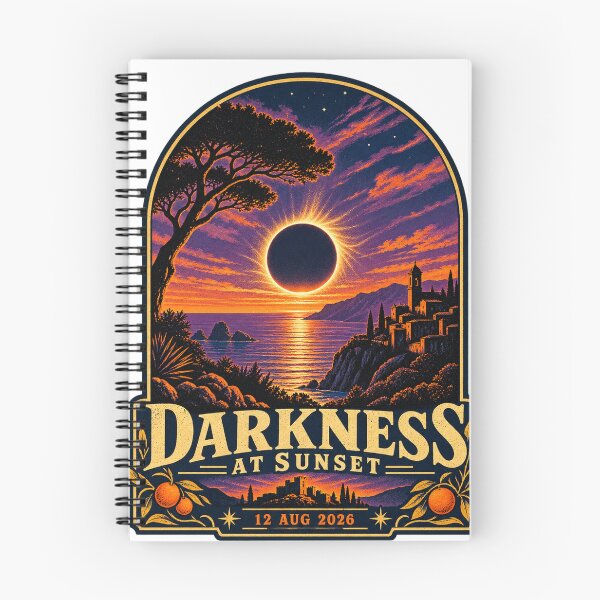 Item preview, Darkness at Sunset – Spain Total Solar Eclipse August 12 2026 designed and sold by ChicClicker.