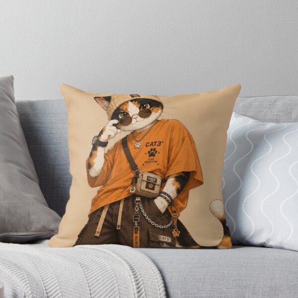 Item preview, Catrio NextGen Calico Cat Flexing Streetwear designed and sold by Mindworx21.