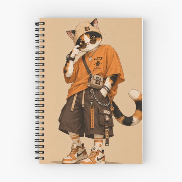 Item preview, Catrio NextGen Calico Cat Flexing Streetwear designed and sold by Mindworx21.