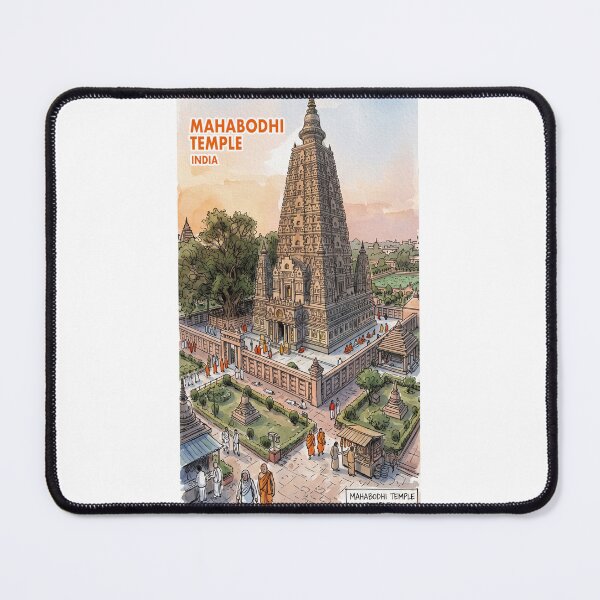 Item preview, Sacred Mahabodhi Temple Bodh Gaya India Architecture designed and sold by kunjaw.