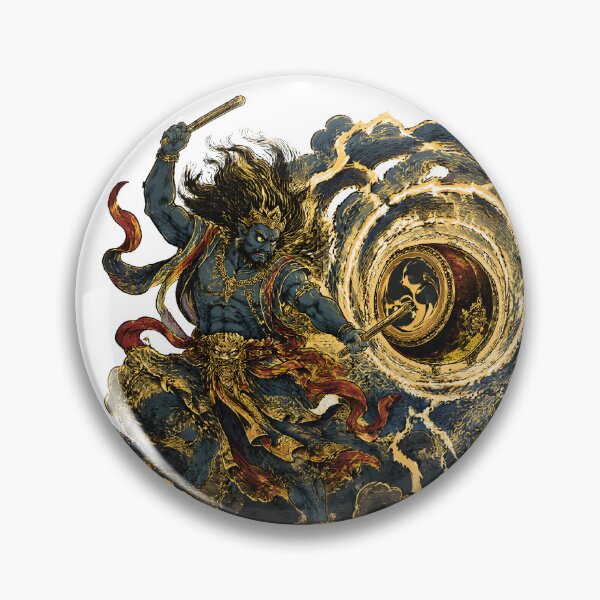 Item preview, Raijin – Storm Sovereign | Japanese Thunder God Art designed and sold by kaxymax.