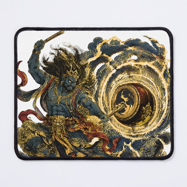 Item preview, Raijin – Storm Sovereign | Japanese Thunder God Art designed and sold by kaxymax.