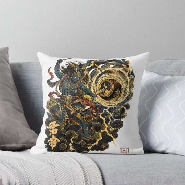Item preview, Raijin – Storm Sovereign | Japanese Thunder God Art designed and sold by kaxymax.