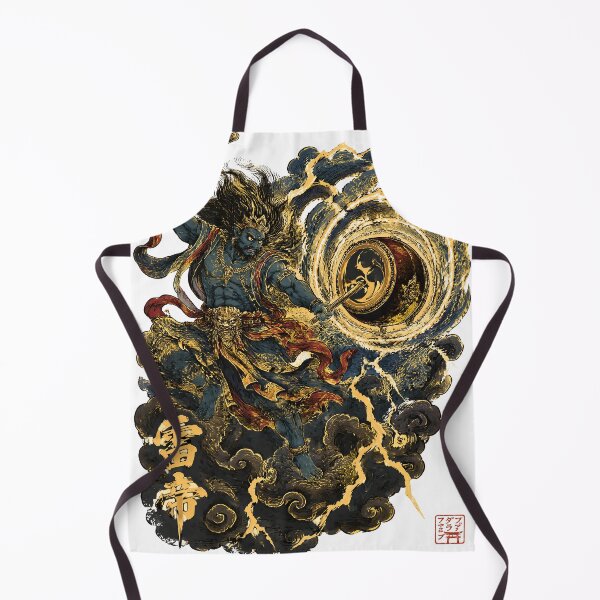 Item preview, Raijin – Storm Sovereign | Japanese Thunder God Art designed and sold by kaxymax.