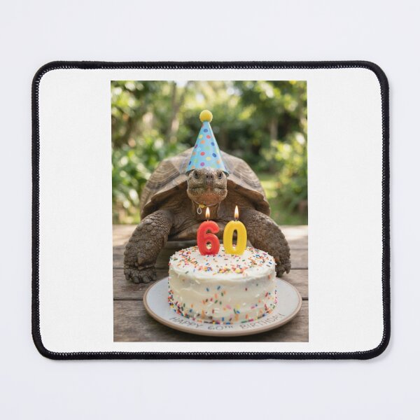 Item preview, Turtle 60th birthday cute adorable cake party baby kawaii designed and sold by CheeseBlueprint.
