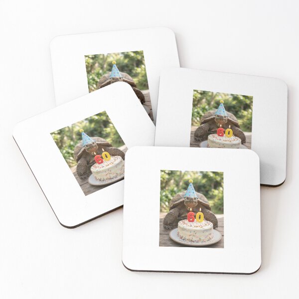 Item preview, Turtle 60th birthday cute adorable cake party baby kawaii designed and sold by CheeseBlueprint.