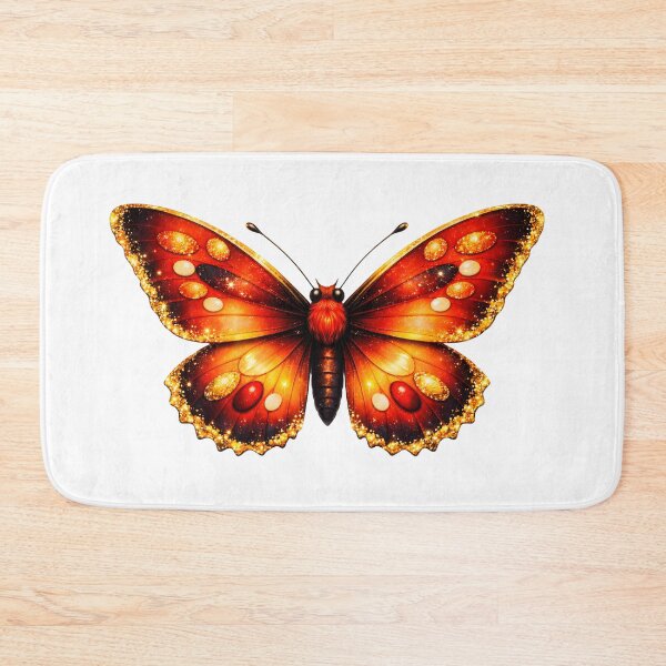 Item preview, Beautiful Orange and Red Butterfly Illustration designed and sold by AmirArtisanVibe.