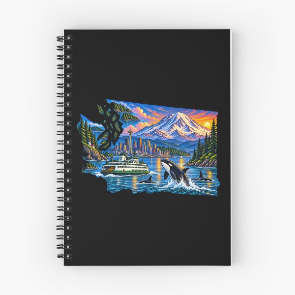 Item preview, Washington State PNW – Mount Rainier Ferry Orca Seattle designed and sold by getpressedshirt.